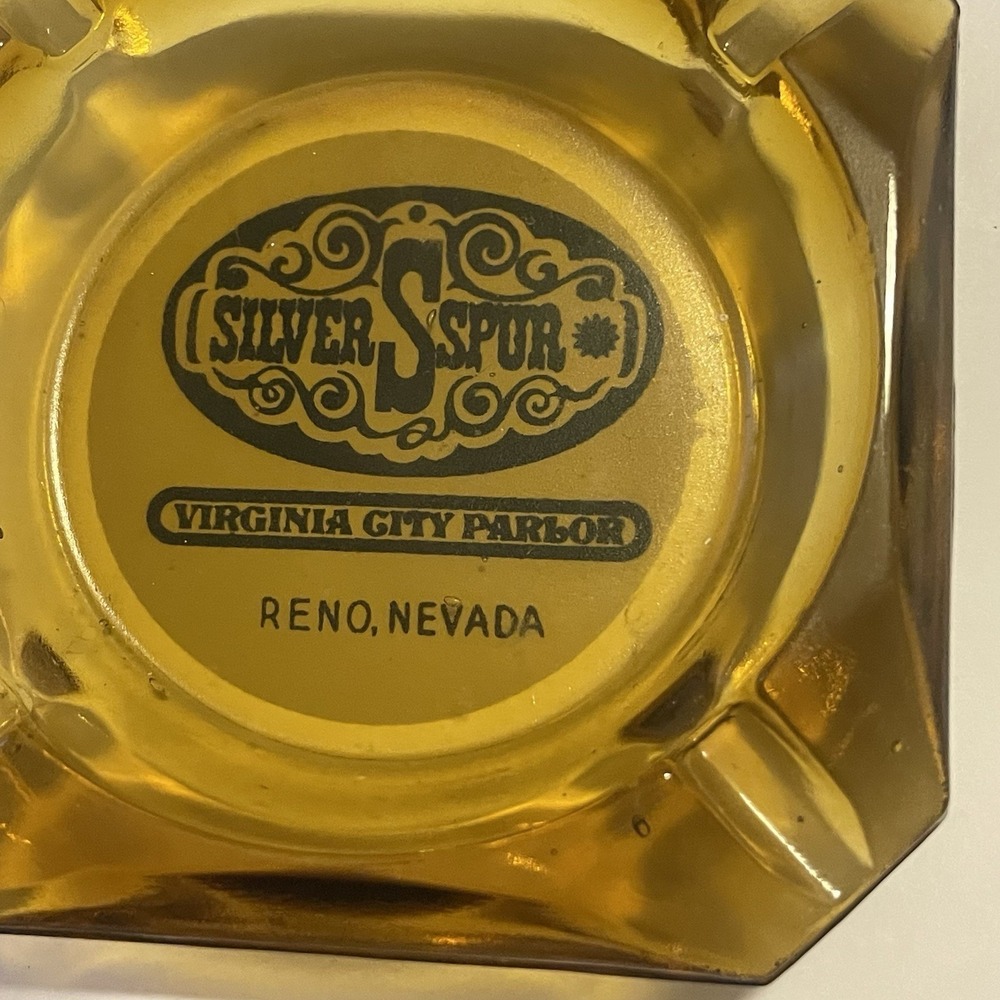 Vintage Casino Ashtray - Silver Spur Virginia City Parlor - Reno Nevada